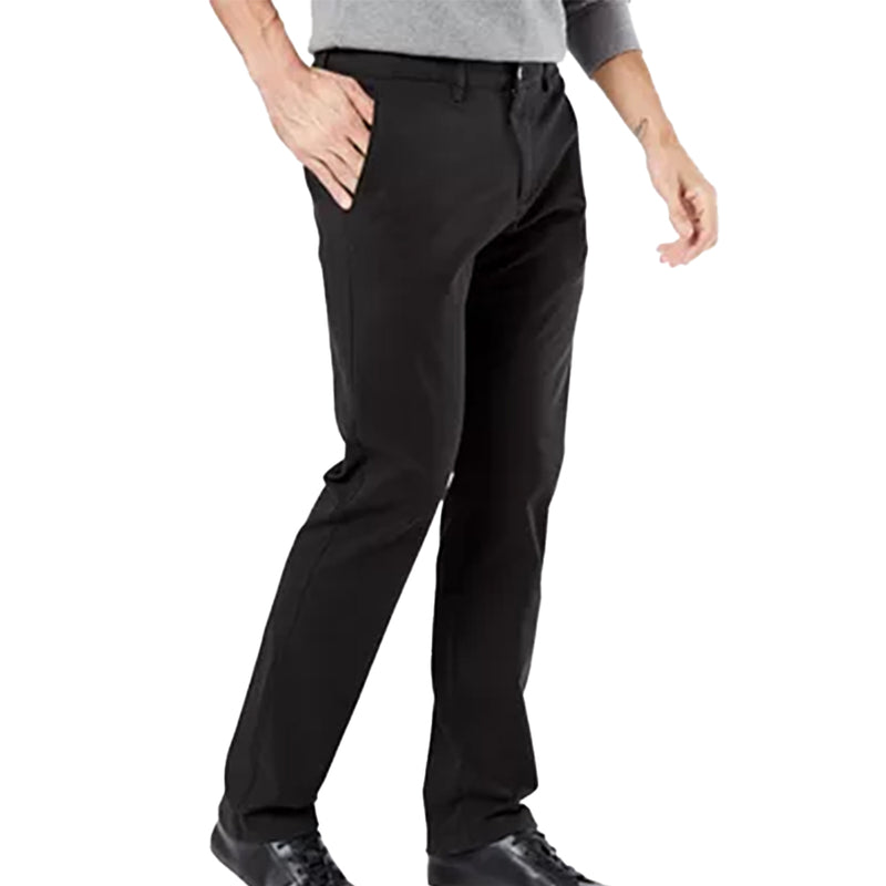 Black Slim-Fit Smart 360 Flex Stretch Alpha Chino Pants