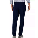 Navy Blue Regular-Fit Solid Tech Pants