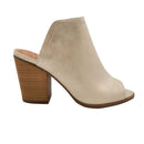 Sugar Round Toe Block Heel Slip On Heeled Mules