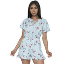 Floral Short Sleeve Romper