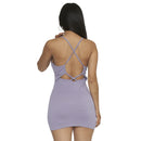 Lavender Ribbed Bodycon Mini Dress