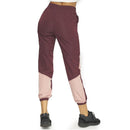 Maroon Elastic Waist Jogger Pants