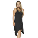 Black Front Pocket Tunic Dress