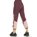 Maroon Elastic Waist Jogger Pants