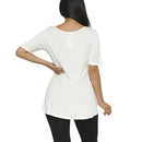 White Sequin Skull Top